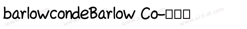 barlowcondeBarlow Co字体转换